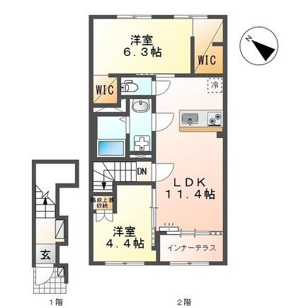 サクラリアン益城の間取り画像