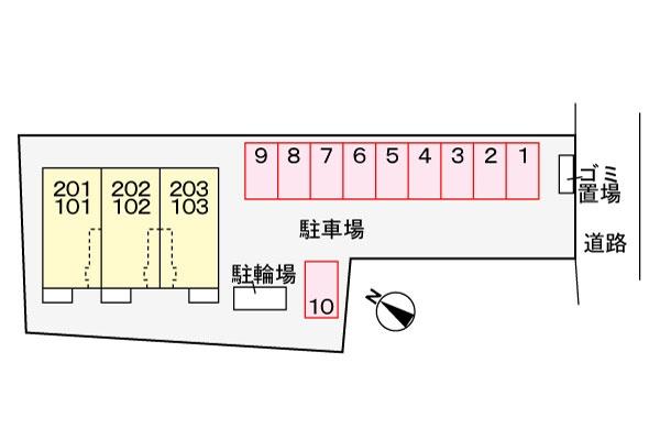アローズ健軍の駐車場画像