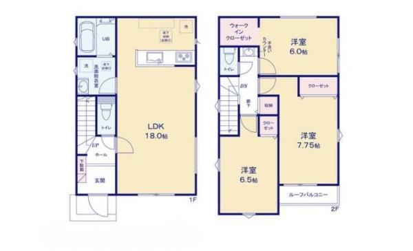 熊本市東区東野２丁目　２号棟の間取り画像