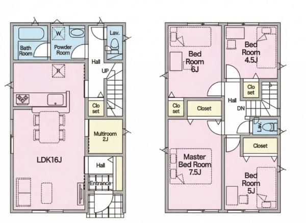 熊本市東区水源　第２　３号棟の間取り画像