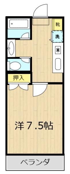パレドール健軍Ⅱ　403の間取り画像