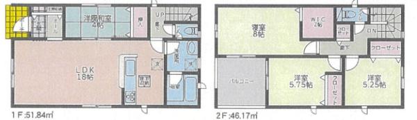 西彼杵郡時津町左底郷の新築一戸建の間取り画像