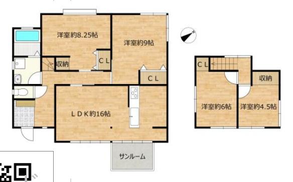 西彼杵郡長与町三根郷の中古一戸建の間取り画像