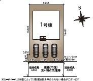 長崎市葉山1丁目の新築一戸建の区画図画像