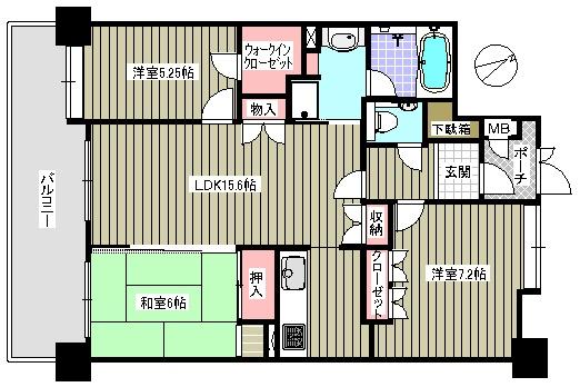 ビバシティ文教壱番館の間取り画像