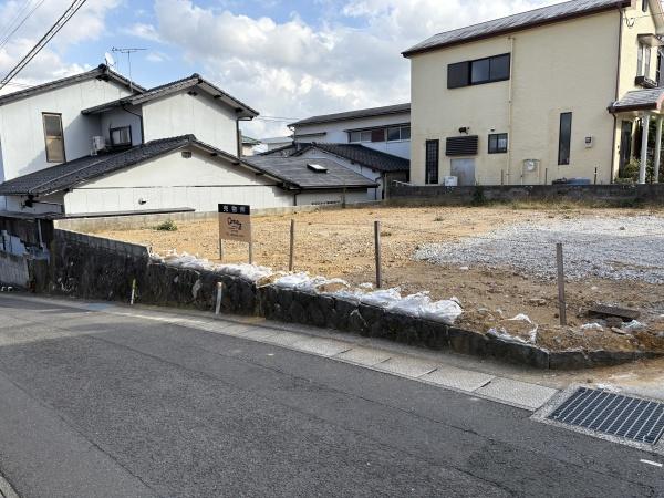 柳谷町建築条件付き売地1号地の現地土地写真画像