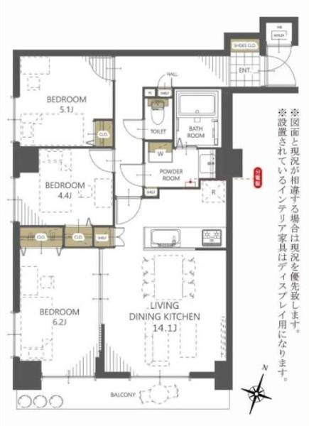 クレアール住吉の間取り画像