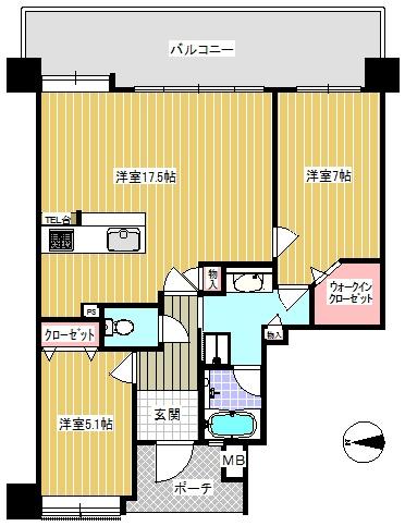 エイルマンション茂里町の間取り画像