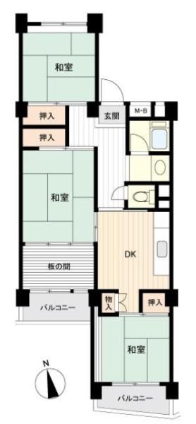 南永田団地１ー３号棟 中古マンション