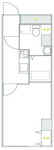 横浜市南区井土ケ谷下町のマンションの間取り画像