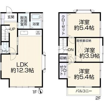 横浜市金沢区高舟台2丁目の間取り画像