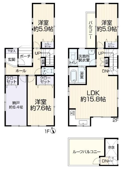横浜市保土ケ谷区新桜ケ丘１丁目１３－１７の間取り画像