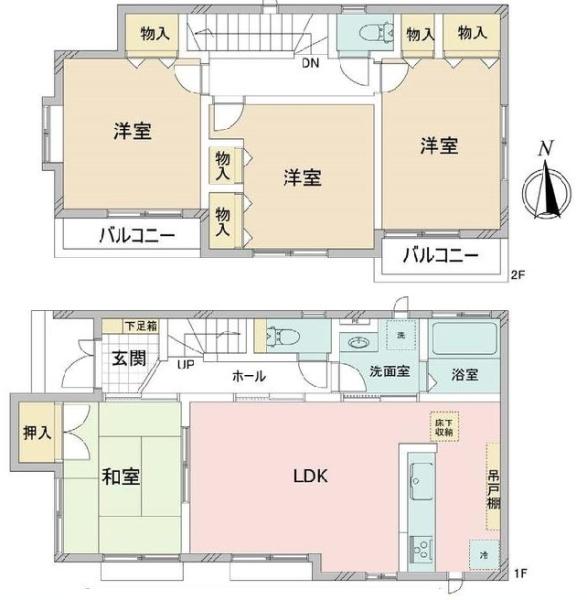 藤沢市円行１丁目の間取り画像