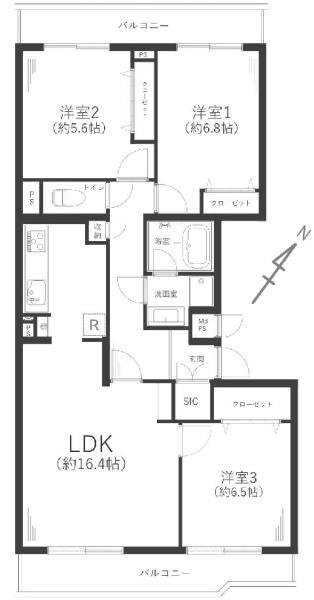 緑の街四号棟の間取り画像