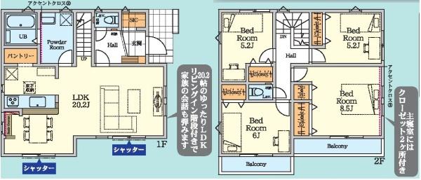 横浜市金沢区高舟台２丁目の新築一戸建の間取り画像