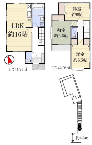 保土ケ谷区仏向西の間取り画像