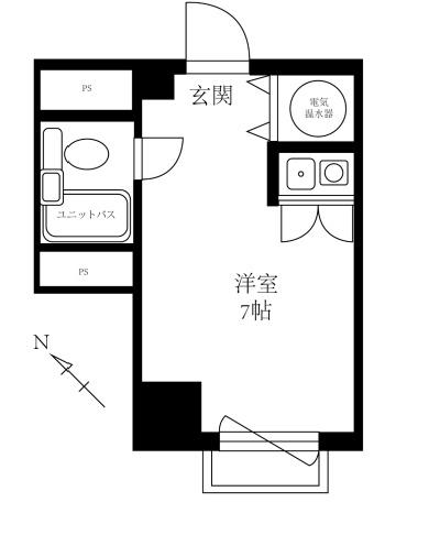 シャトレーイン横浜の間取り画像