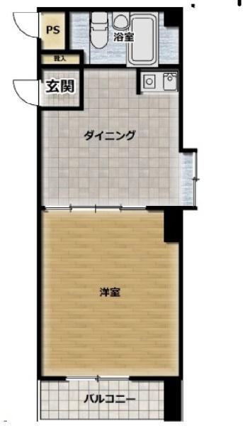 ライオンズマンション関内第５の間取り画像