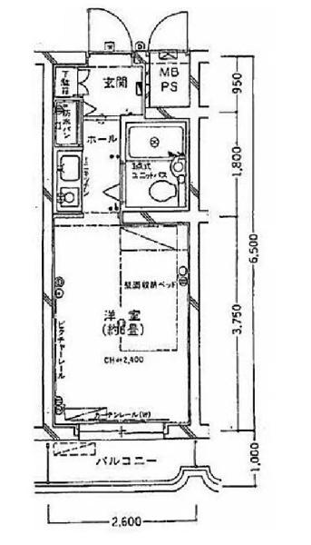 ホーユウコンフォルト新川崎の間取り画像