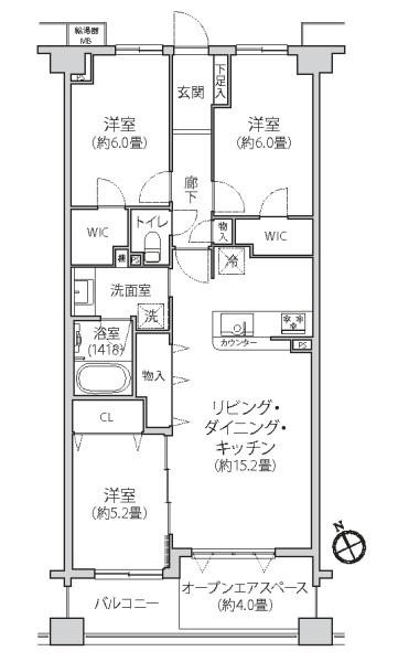 グランシティ戸塚舞岡の間取り画像