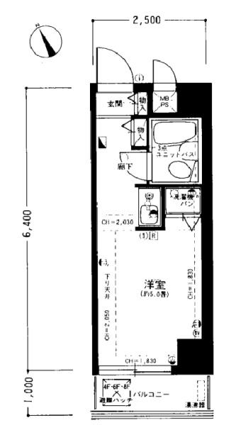 ライオンズマンション反町の間取り画像