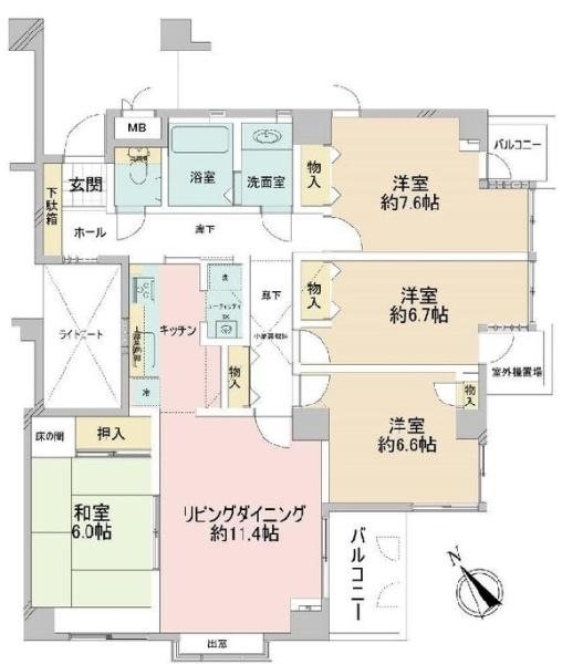 シーガルポート新本牧の間取り画像