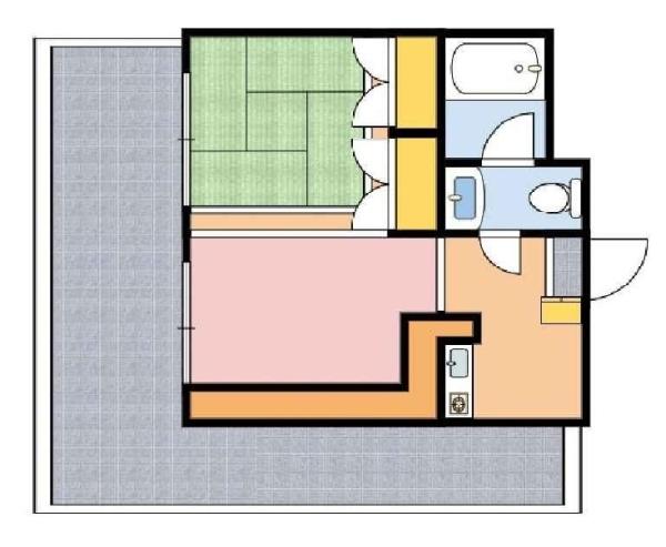 ビラ自然郷マンション D棟の間取り画像