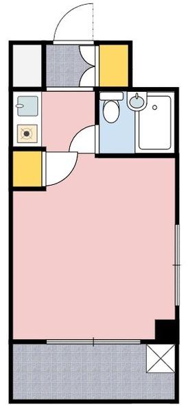 横浜市神奈川区青木町のマンションの間取り画像