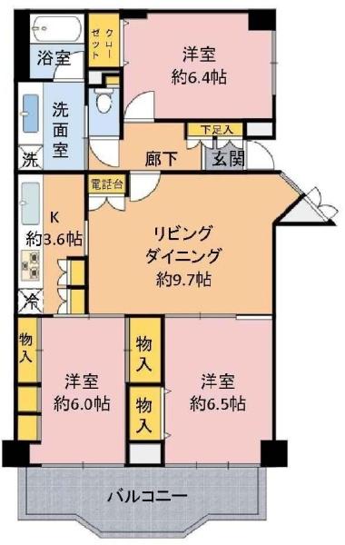アクロスの間取り画像
