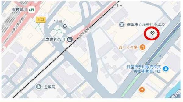 東神奈川クインビルの現地案内図画像