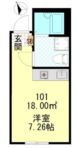 クレール弘明寺の間取り画像