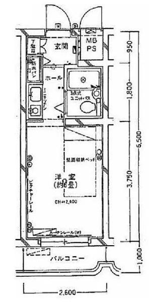 ホーユウコンフォルト新川崎の間取り画像