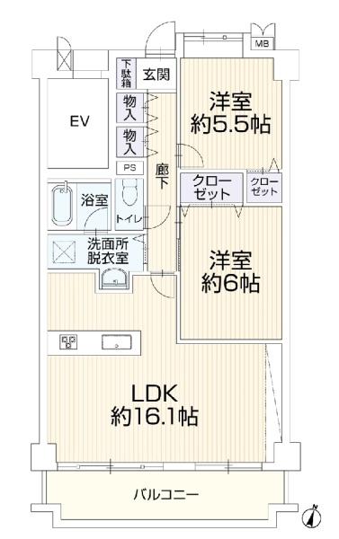 ライオンズマンション藤沢湘南台第2の間取り画像