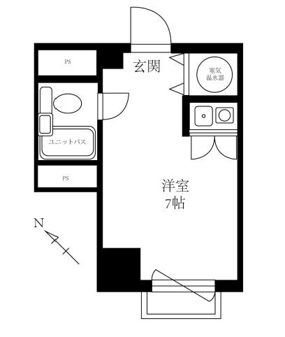 シャトレーイン横浜の間取り画像