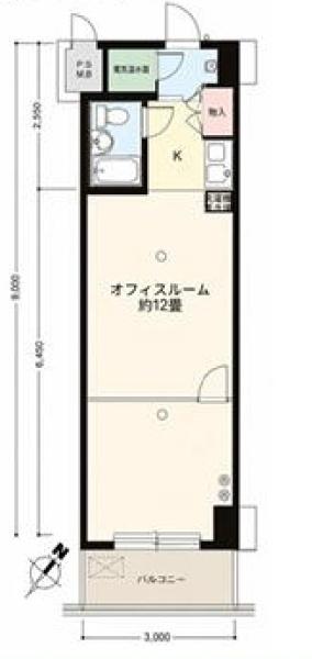 セザール伊勢佐木の間取り画像