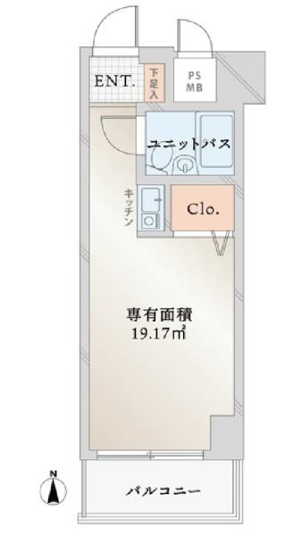 ポートハイム西横浜の間取り画像
