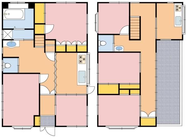 新川町１丁目貸家の間取り画像