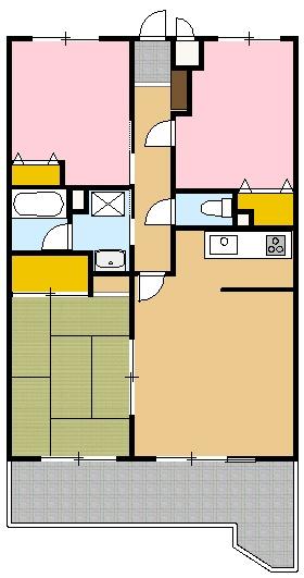 パークコート六ッ川台の間取り画像