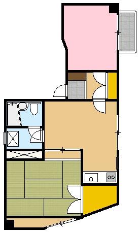 磯子シルクマンションの間取り画像