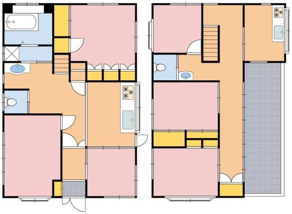 新川町１丁目貸家の間取り画像
