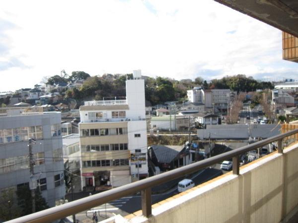 磯子シルクマンションの現地からの眺望画像