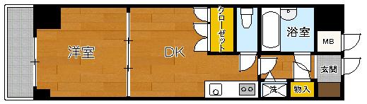 横浜市南区白妙町4丁目のマンションの間取り画像