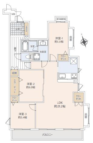 ネオステージ多摩センターの間取り画像