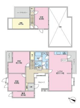 ベルコリーヌ南大沢５－６－６号棟の間取り画像