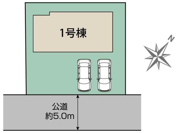 【新築】八王子市北野台1丁目の区画図画像