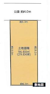 【中古住宅】八王子市絹ヶ丘2丁目の区画図画像