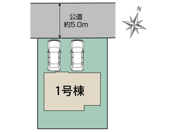 【新築】八王子市北野台2丁目の区画図画像