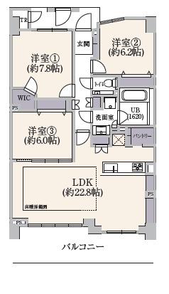 パークフィーネ南大沢４番館　８階の間取り画像