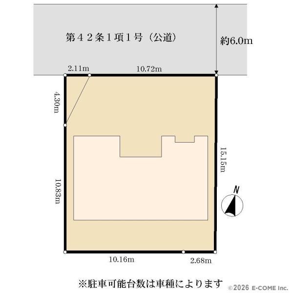 【中古住宅】八王子市北野台１丁目３期の区画図画像