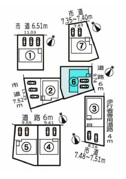 豊橋市富士見台１丁目の新築一戸建　区画図